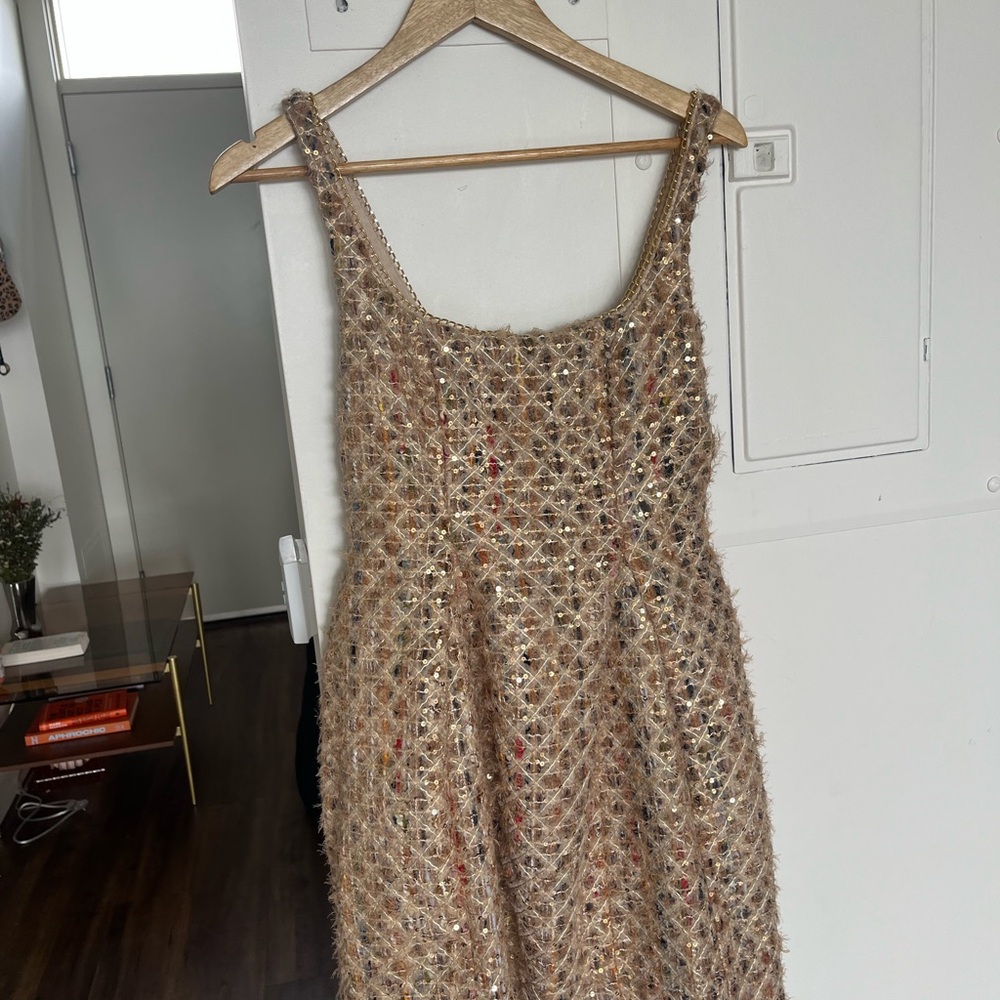 Maeve Tweed Fit & Flare Mini Dress – Size S